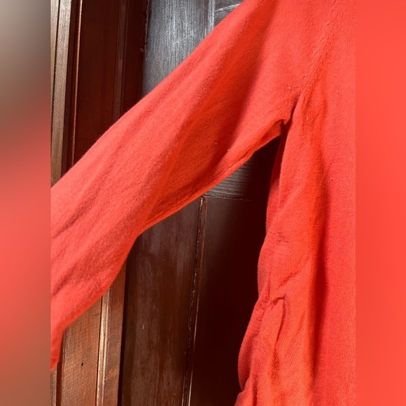 Boden coral knit top with crochet white undershirt women’s medium boat neck - Picture 6 of 9